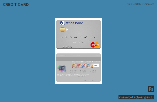 Beispielvorschau der Attica Bank Mastercard (Griechenland)